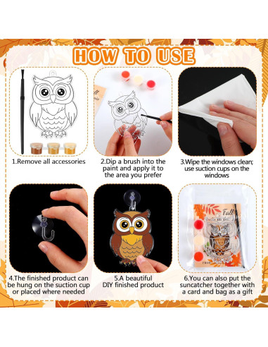 Kit de Manualidades Geelin 24 Captadores de Sol Otoño