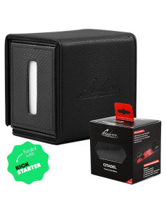 Caja de Deck Quiver Time Citadel Negra para 100+ Cartas MTG