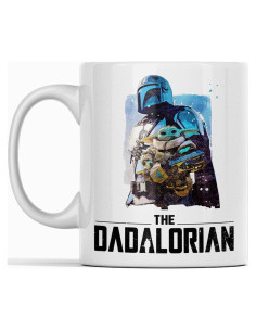 Taza Mandaloriana DADALORIAN Cerámica Blanca 311g
