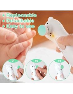 Almohadillas de Reemplazo Haakaa para Cortador de Uñas Bebé Azul 2