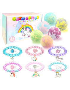 Set de 6 Bombas de Baño Orgánicas ZEIZHUBN con Juguetes