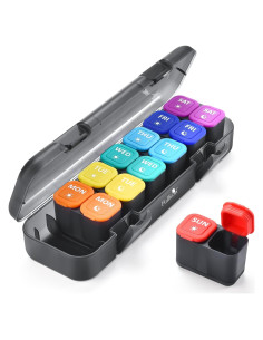 Organizador de Pastillas Semanal Fullicon AM PM 7 Días a Prueba de Humedad