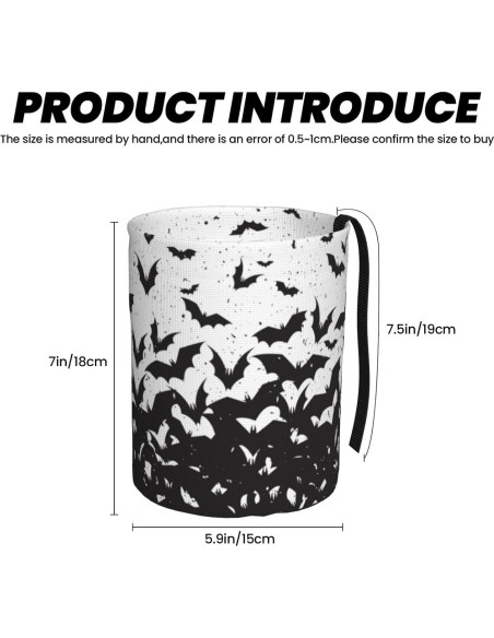 Basurero para Auto KXWQTRDD Plegable Impermeable 3L Negro