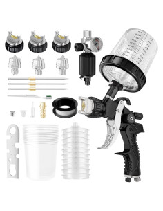 Pistola de Pulverización GATTLELIC 1.4/1.7/2mm con Regulador