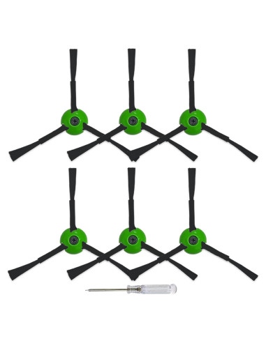Paquete de 6 cepillos laterales Soniicmomo para iRobot Roomba
