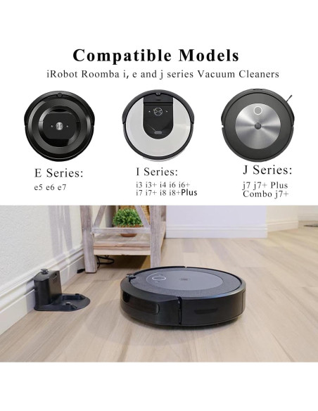 Paquete de 6 cepillos laterales Soniicmomo para iRobot Roomba