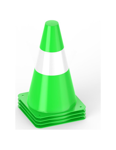 Conos de Seguridad de Tráfico Invech 22.86 cm Paquete de 4