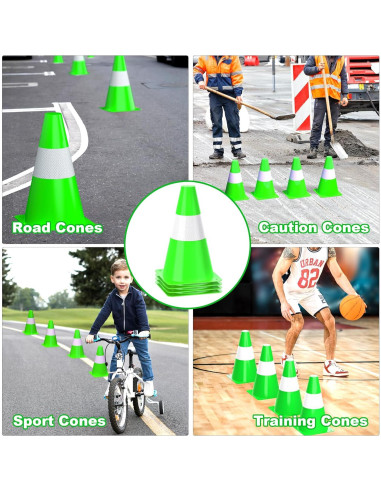 Conos de Seguridad de Tráfico Invech 22.86 cm Paquete de 4