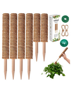 Postes de Musgo Eibikdi 6 Pcs Soporte para Plantas 172.72 cm