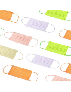 Mascarillas Desechables RITASTAR 50 Pcs 3 Capas Coloridas 2