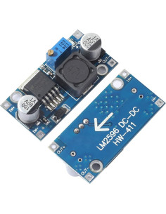 Reguladores de Voltaje DEVMO LM2596 Paquete de 10 Módulos DC-DC 2