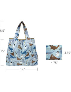 Bolsa de Compras Reutilizable Allydrew Mediana Plegable Set de 2 2