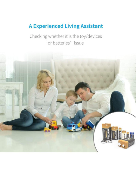 Probador de Baterías Dlyfull Universal LCD AA AAA 9V