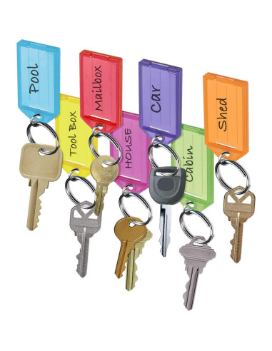 Etiquetas de Clave Lucky Line Surtido 10 Piezas Polipropileno