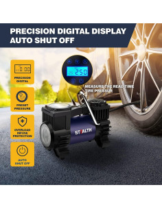 Compresor de Aire Portátil Stealth ST-IN310DC 12V 120PSI 2