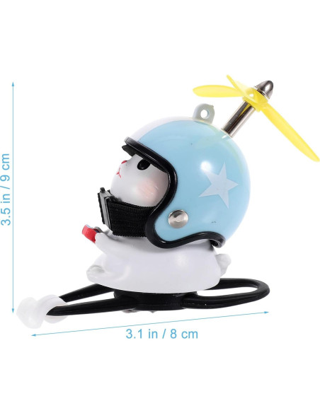 Timbre de Bicicleta PRETYZOOM Gato con Casco - Adorno Verde