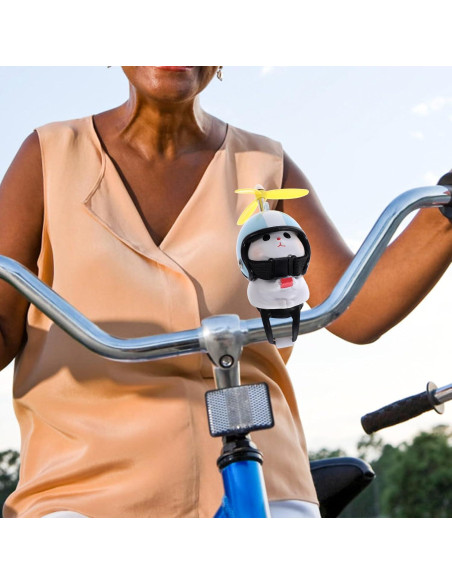 Timbre de Bicicleta PRETYZOOM Gato con Casco - Adorno Verde
