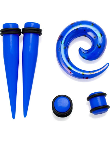 Kit de Estiramiento de Orejas JDXN 55 Piezas + Aceite Jojoba