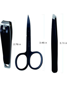 Juego de Cortauñas Profesional Singhigh 3 Piezas Acero Inoxidable 2