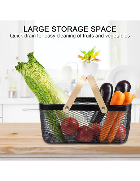 Cesta de Cosecha de Jardín MACOIOR con Mango de Bambú 24.9x39.9cm Cesta de Cosecha de Jardín MACOIOR con Mango de Bambú 24.9x39.9cm