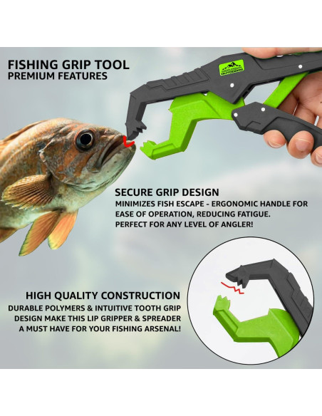 Agarrador de Labios de Pescado MIDDLETOWN 29.87cm Verde