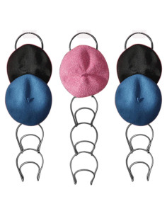 Organizador de Sombreros XINFULL con 15 Anillos y Ganchos