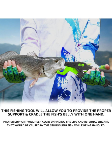 Agarrador de Labios de Pescado MIDDLETOWN 29.87cm Verde