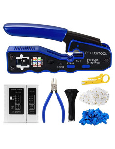 Herramienta de Crimpado RJ45 Passthrough PETECHTOOL CAT6