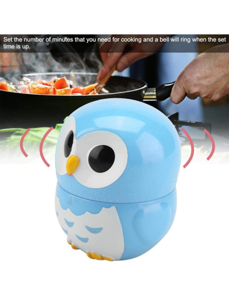 Temporizador de Cocina Mecánico Tyenaza 55 Minutos Azul