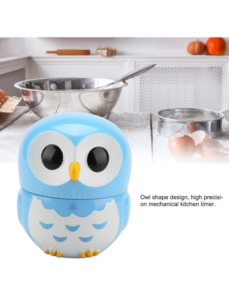 Temporizador de Cocina Mecánico Tyenaza 55 Minutos Azul