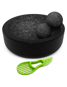 Juego de Mortero y Mano de Granito Umien 20.32 cm - 3.5 Tazas
