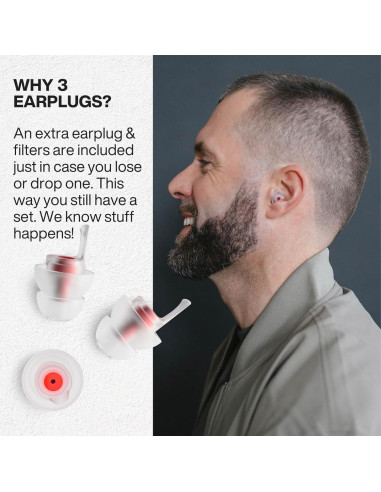 Tapones para oídos EarPeace Música - Reducción de ruido 26dB
