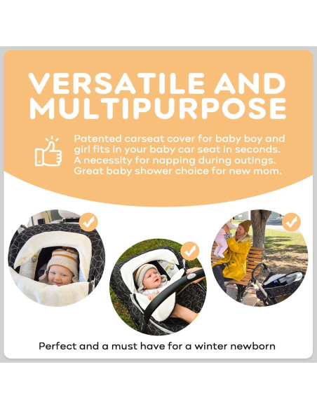 Cubierta de Asiento de Coche Invierno Yoofoss 100% Poliéster Negro