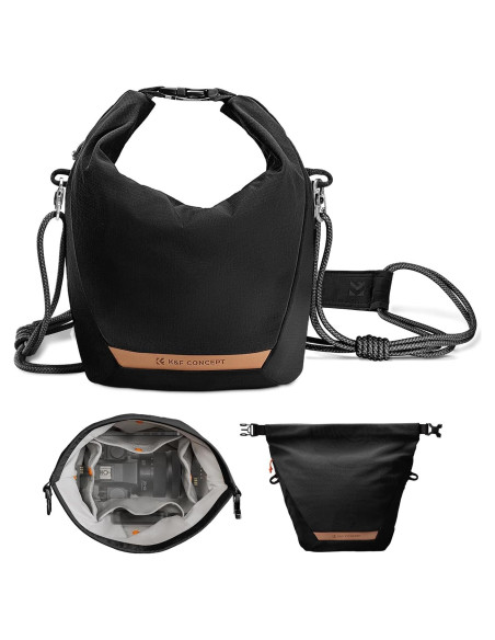 Bolsa de Mensajero K&F Concept para Cámara Compacta Negra