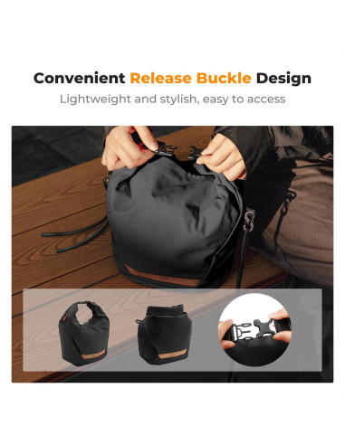 Bolsa de Mensajero K&F Concept para Cámara Compacta Negra