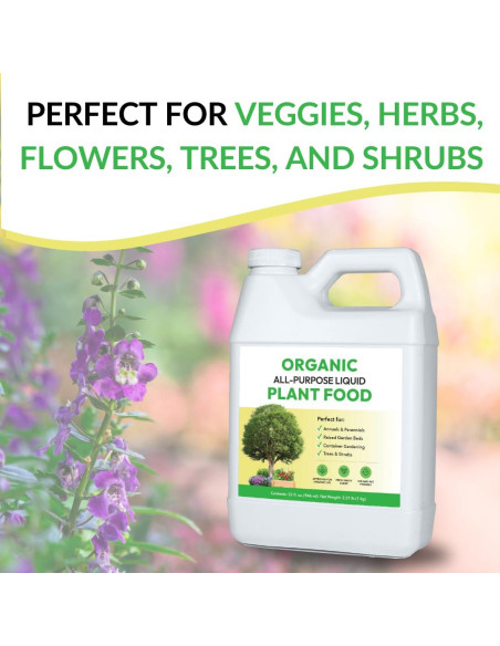 Alimento Líquido Orgánico para Plantas FOOP 1L - Fertilizante Concentrado