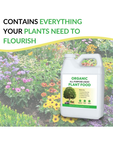 Alimento Líquido Orgánico para Plantas FOOP 1L - Fertilizante Concentrado