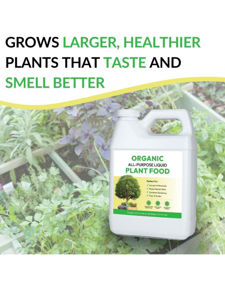 Alimento Líquido Orgánico para Plantas FOOP 1L - Fertilizante Concentrado