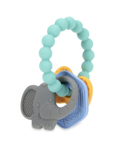 Mordedor de Silicona Nuby Chewy Charms Elefante 1 Cuenta 2