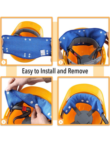 Banda para casco UNCO - Paquete de 4, lavable y cómoda