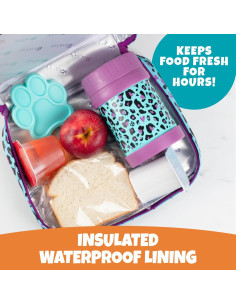 Bolsa de Almuerzo Térmica Bentology Pantera - Impermeable 25.4x20.3 cm 2