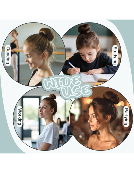 Kit de Accesorios para Cabello TsMADDTs - Horquillas y Redes Negras