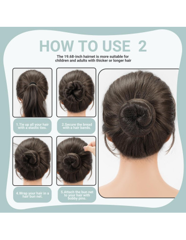 Kit de Accesorios para Cabello TsMADDTs - Horquillas y Redes Negras