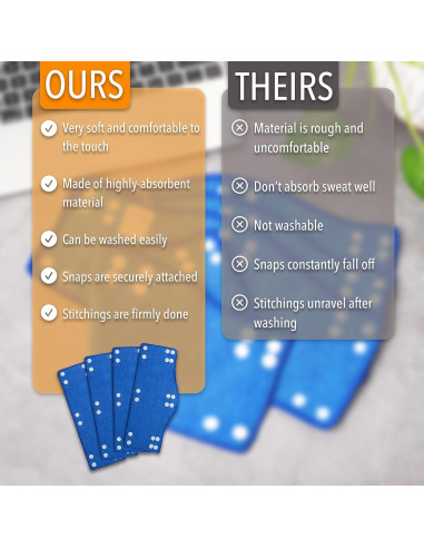 Banda para casco UNCO - Paquete de 4, lavable y cómoda