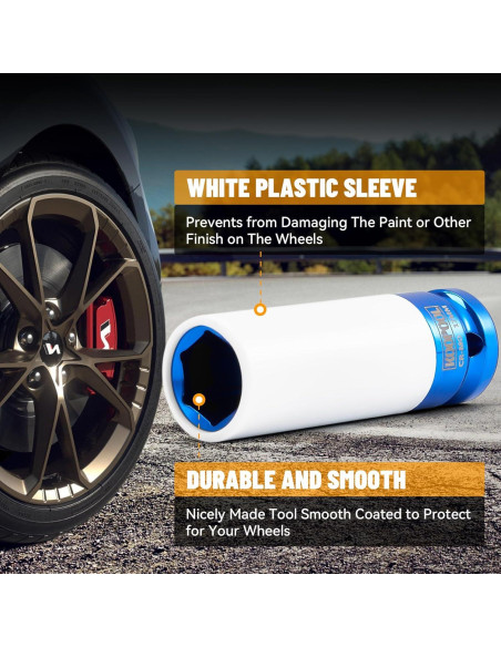 Juego de 5 Enchufes de Tuerca de Impacto KOOPOOL 15-22 mm