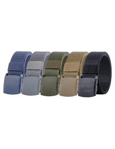 Paquete de 5 Cinturones Tácticos Ginwee Nylon Ajustables