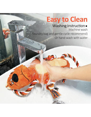 Juguete de Peluche para Perros IOKHEIRA 40cm Squeaky Marrón