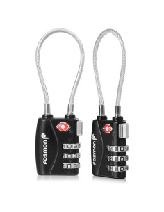 Candados de Combinación TSA Fosmon - 2 Paquete, Seguridad Equipaje