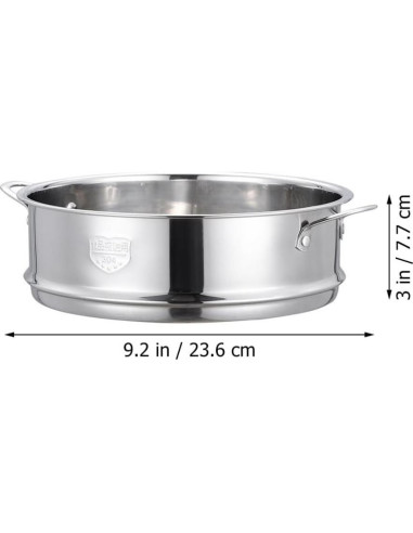 Cesta de Acero Inoxidable Kichvoe 23.6x22x7.7 cm para Cocción