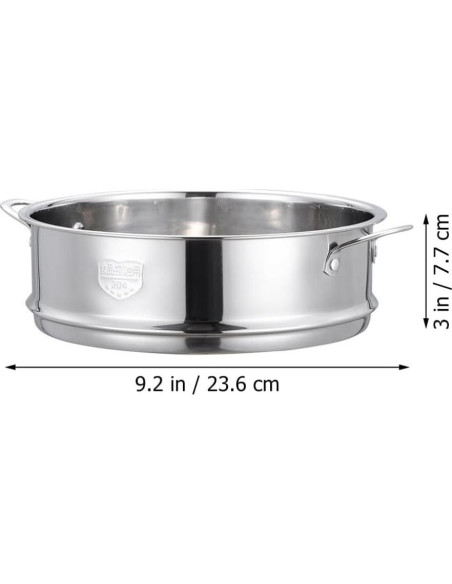 Cesta de Acero Inoxidable Kichvoe 23.6x22x7.7 cm para Cocción